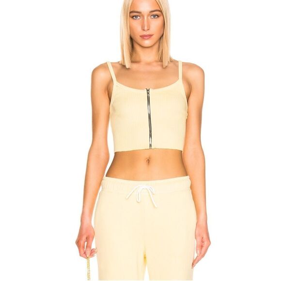 Yellow Cotton Citizen Ibiza tank top Small - Picture 1 of 8